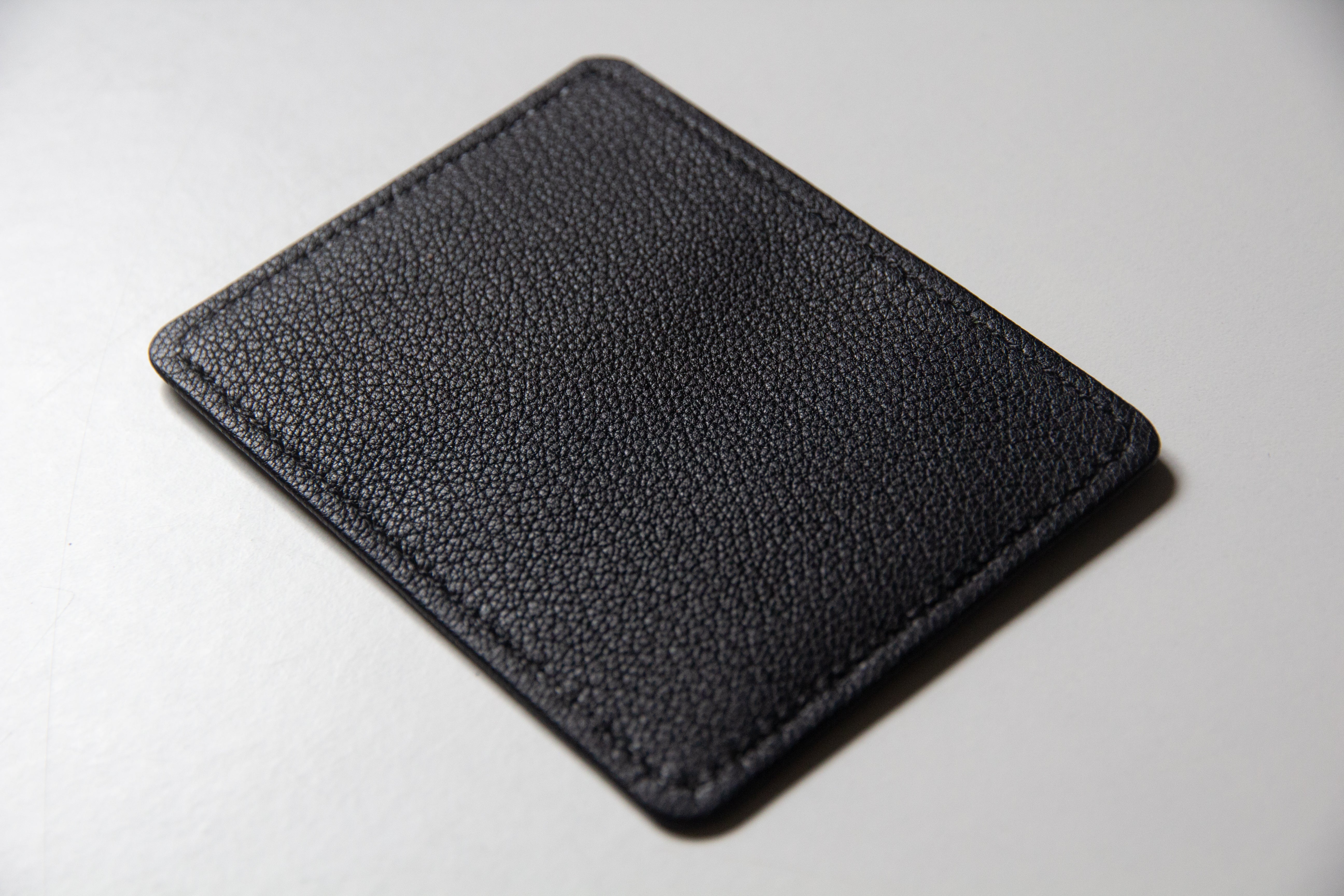 Slim 3 Pocket Card Case Black