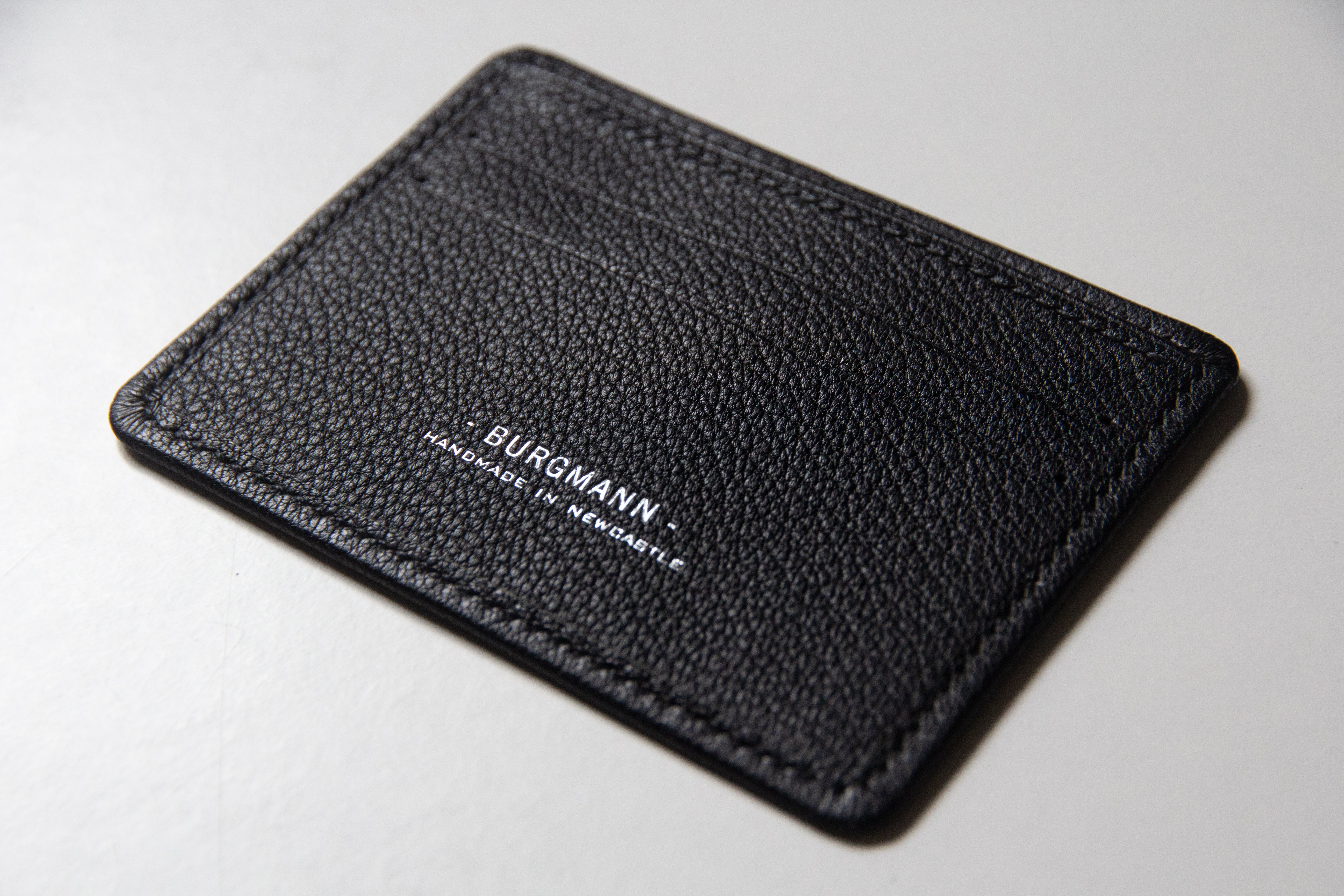 Slim 3 Pocket Card Case Black