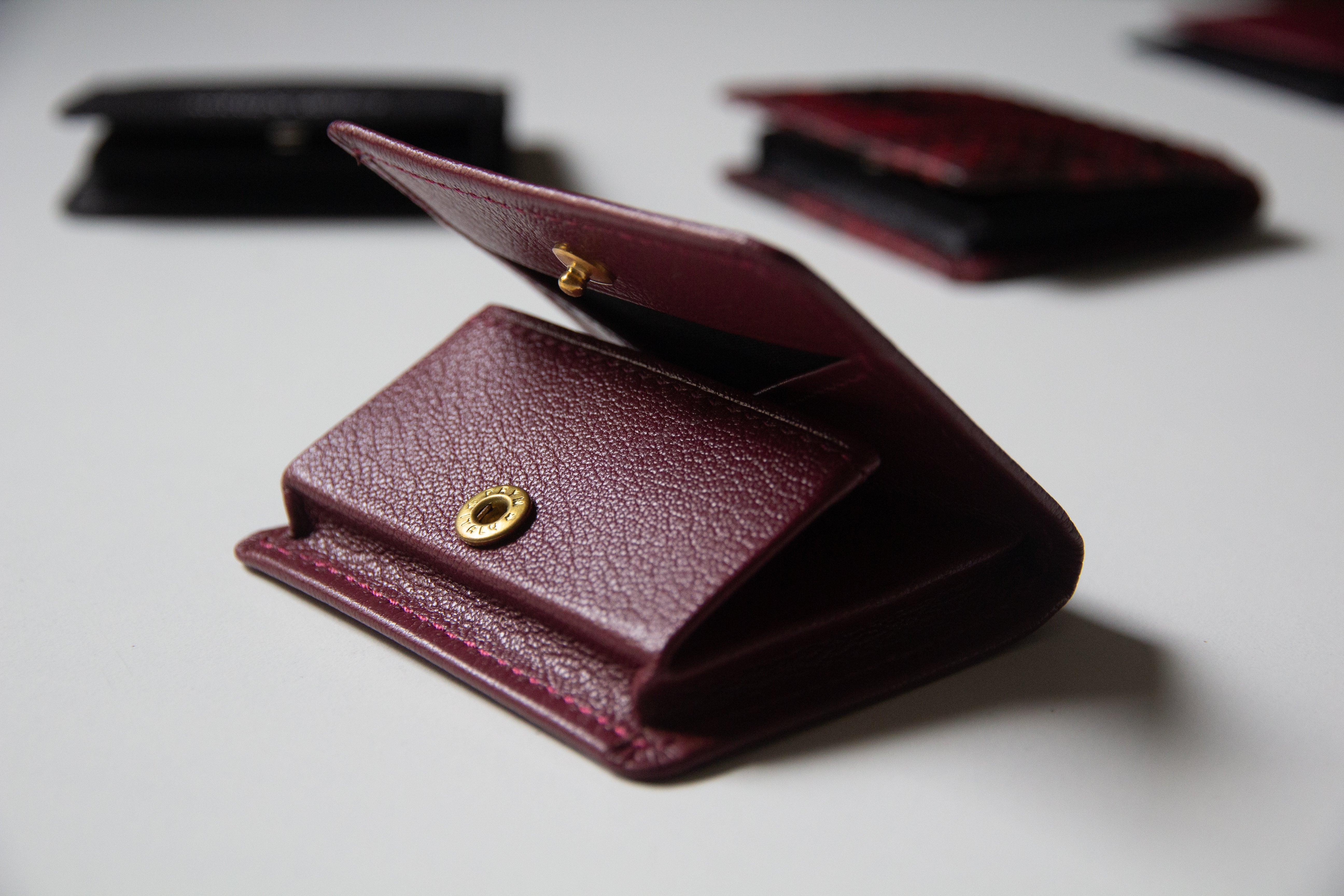 Mini Origami Pouch Burgundy