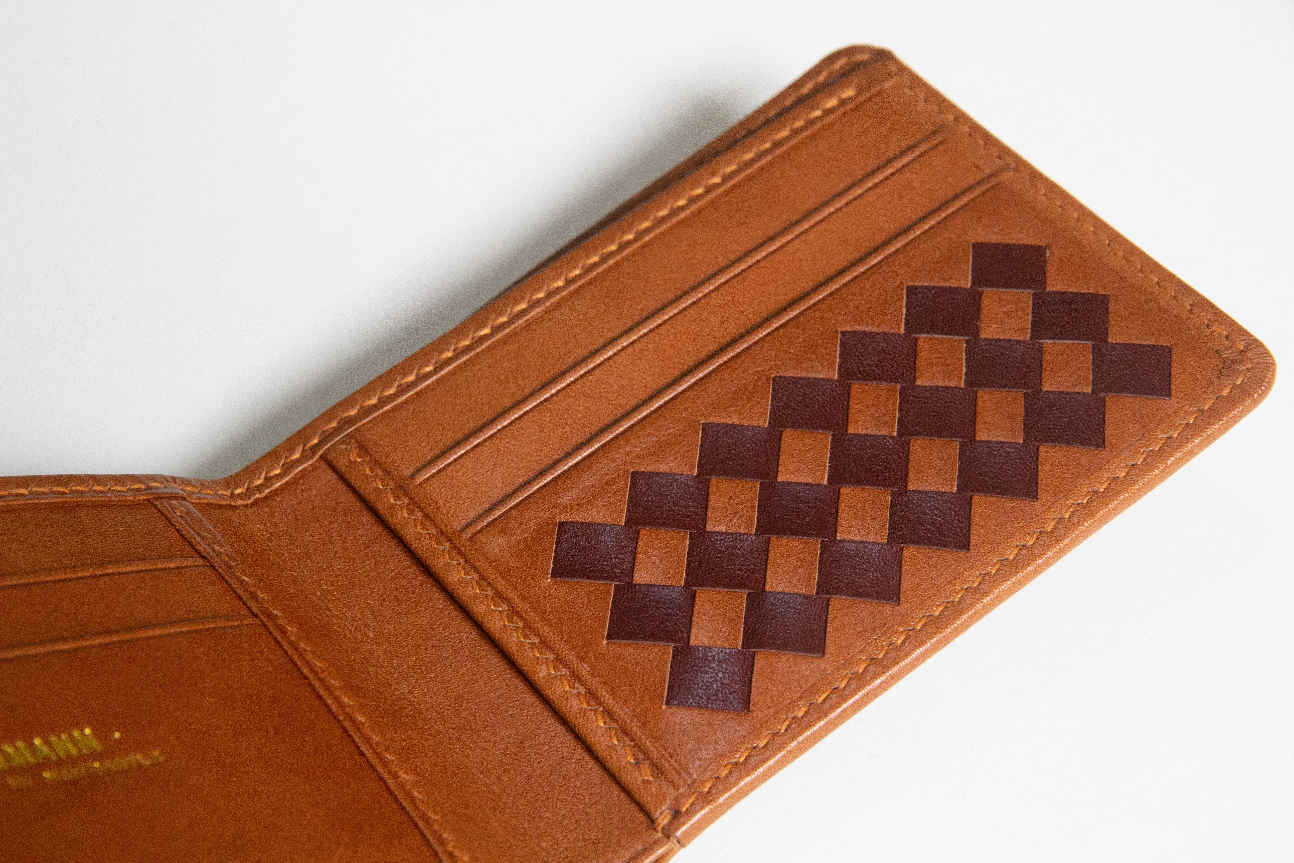 Woven Kangaroo Bifold Wallet